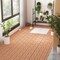 Costway 18/36 PCS Interlocking Deck Tiles 12" x 12" Waterproof All Weather Flooring Covering Brown